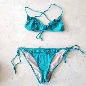 J. Crew Playa green bikini